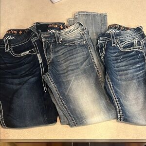 First dark pair— Rock Revival Jean Collection